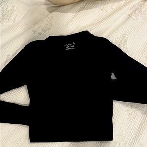 Urban Outfitters Black Ribbed Top